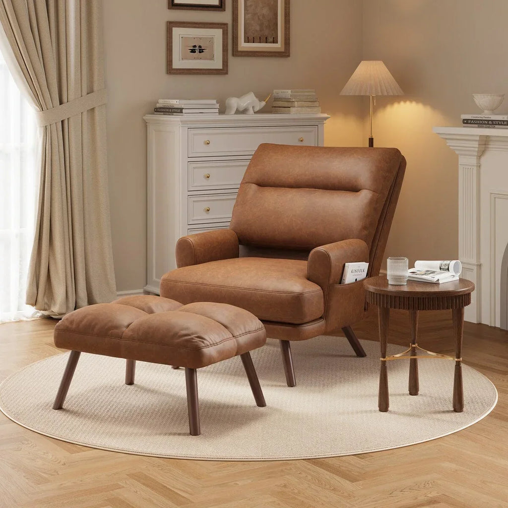 Fauteuil inclinable réglable OVIOS avec repose-pieds