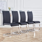 Chaises de salle à manger modernes en similicuir PU, lot de 4