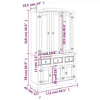 vidaXL Buffet haut Corona