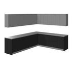 Collection Cuisine Moderne Couleur de base noir Dimensions 10x8,5 pieds Largeur - 102x120