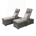 Excellent ensemble de chaises longues d'extérieur pour la relaxation et les loisirs