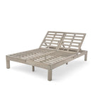 Chaise longue à 2 positions réglables, plateaux pliants pour la piscine, le patio