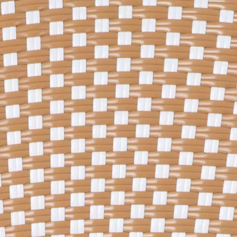 Chaise empilable de bistrot Thonet commerciale intérieure/extérieure Flash Furniture Lourdes, rotin synthétique et cadre en aluminium