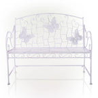 Banc de jardin classique en métal 2 places Alpine Corporation 44 L pour intérieur/extérieur