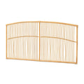 Tête de lit murale Malvina en rotin naturel, style bohème moderne - Grand lit