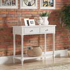 Table d'entrée avec tiroirs de rangement, console avec étagère