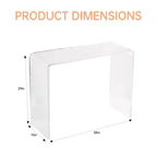 COZONY Table console moderne en acrylique, Table d'appoint étroite transparente, Accent compact pour entrée, Durable et légère, pour salon ou salle à manger