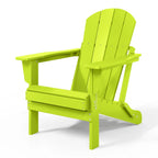 Chaise Adirondack pliante d'extérieur tout temps Polytrends Laguna résistante à la décoloration pour patio
