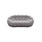 Canapé paresseux courbé 2 places Bubble de forme nid d'abeille avec tissu textile 3D pour salon et appartement