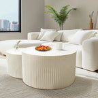Ensemble de tables basses gigognes Wave Stripe