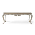 Table basse traditionnelle Clarissa en bois massif avec pieds sculptés