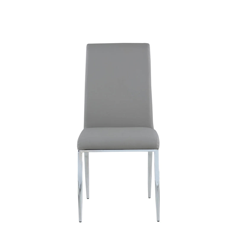 Chaise cantilever rembourrée contemporaine Somette, lot de 4